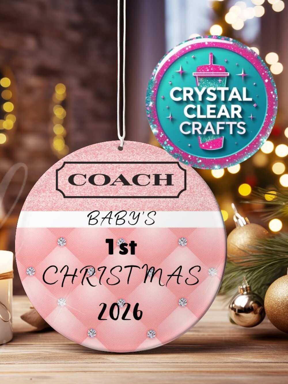 Coach Baby's First Christmas Ornament Sale 3 For $19.00